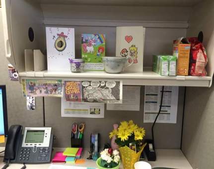 My-desk-at-work-low-snack-stash-in-the-upper-right-hand-corner.